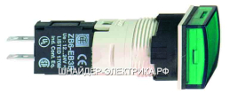 SE XB6 Лампа сигнальная 12-24V 16mm зеленая квадр.